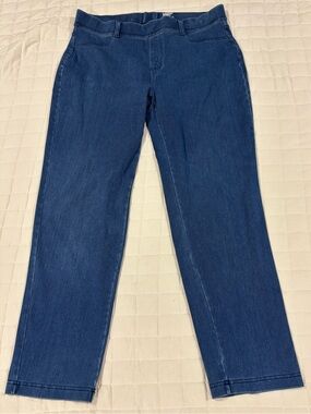 Lands’ End Starfish Jeans Dark Wash Straight Leg Stretch Denim Pull On Women 1X